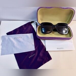 Gucci Black Square Sunglasses